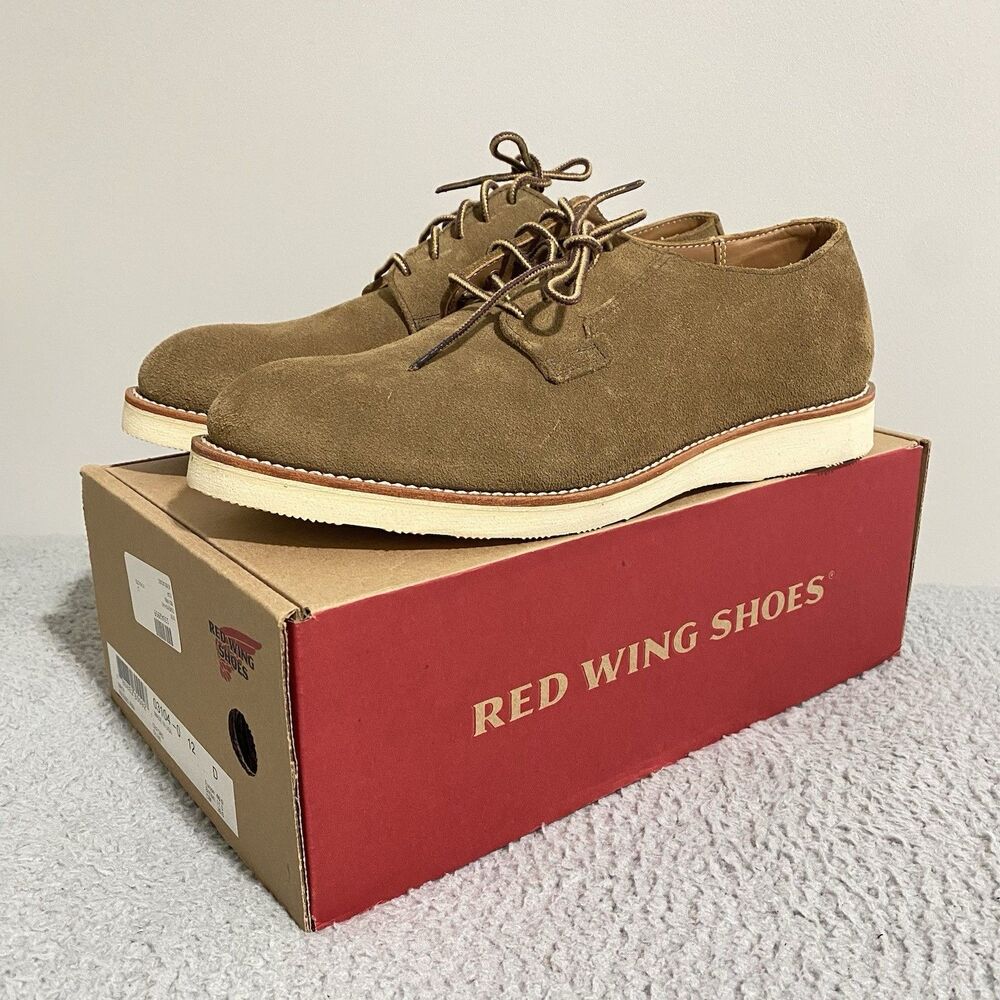 Red Wing Postman Oxford Shoes 3104 Men 12 Olive Mohave Rough Out Leather USA NEW
